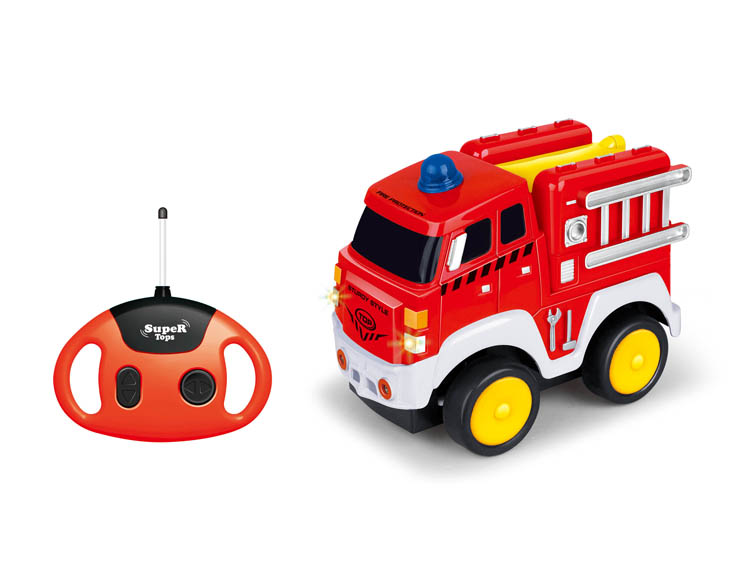 卡通消防车(带声音+音乐) 06-20D